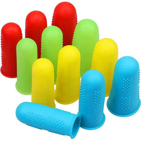 12 pièces en silicone pour pistolet à colle chaude, 3 tailles de protège-doigts (1/4)