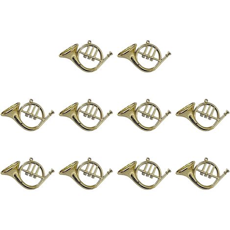 Lot de 10 instruments miniatures à suspendre pour cheminées, étagères, fournitures de fête (1/5)