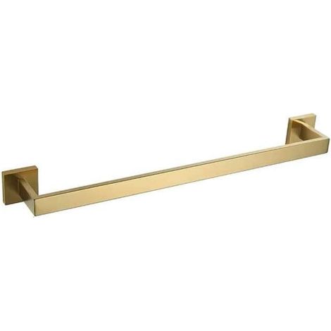 Barre porte serviette or brossé 60 cm, Pétra (1/4)