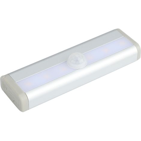 Lampe infrarouge à 6 LED avec détecteur de mouvement pour armoire, placard ou penderie - Lumière blanc chaud (1/5)