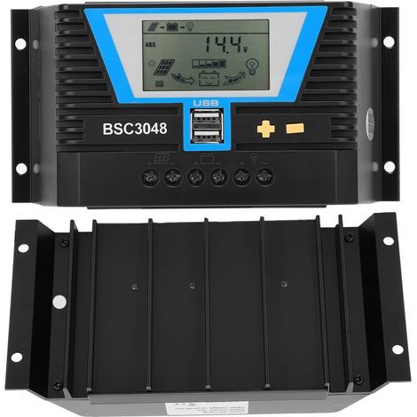 Solarladeregler für verschiedene Batterietypen BSC3048 30A 12V / 24V / 36V / 48V Ladesteuerung (1/5)