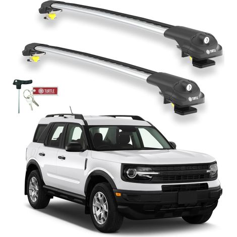 TURTLE kompatibel mit Ford Bronco Sport (Cx430) 2021-2025 Dachträger Air1 Grau (1/5)