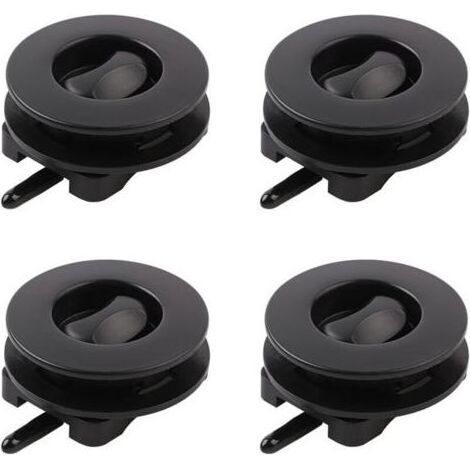 BUNTHAUS Lntyq 4 Pcs Clip Universel pour Tapis, Pinces De Fixation pour Tapis De Sol De Voiture, Clip De Fixation Oeillet Tapis, Clip De Fixation De Boucle Antidérapante Adapté Au Pied De Tapis (1/5)