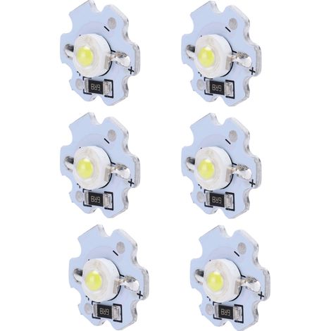 25 Stück 5V 200LM 1W Hochleistungs-LEDs, Lichtpellets für DIY-Lampen, kaltweiß 10000K (1/5)