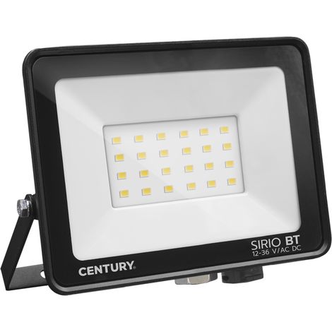 Proiettore led Sirio 12-36Vdc 50W 4000K IP65 Nero Century SRSBT-503640