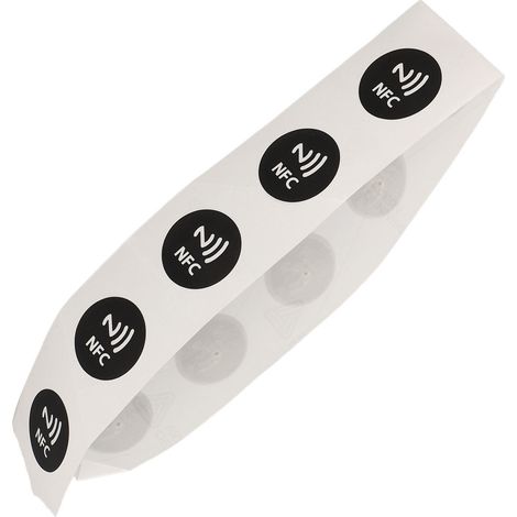 30 wasserdichte PVC-NFC-Tags, programmierbare 504-Byte-Aufkleber für Smartphones, TagMo Schwarz (1/5)