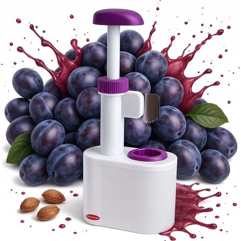Snocciolatore manuale in plastica per prugne, facile da usare per snocciolare la frutta. (1/5)