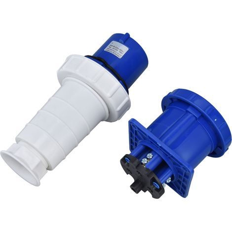 Connecteur industriel étanche, prise aviation triphasée 3 broches 2P+T 220-250 V 63 A