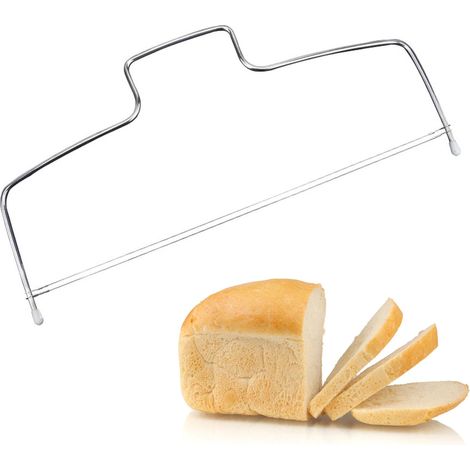 Ein- oder zweizeiliger Aufschnittschneider, 8-stufig verstellbarer Aufschnittschneider, Brot-/Toasttrenner aus Edelstahl, Kuchenschneider, zweizeiliger Kuchenschneider (1/5)