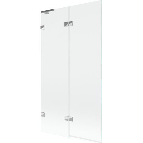 Mexen Lunar L paroi de baignoire à 2 panneaux, gauche 100 x 150 cm, transparent, chrome - 897L-100-100-01-00-L (1/5)