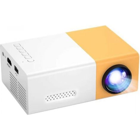 Filiyano – projecteur jaune – 1 mini projecteur jaune, projecteur vidéo LED Full HD pour téléphone portable, idéal pour le home cinéma et l'extérieur. (1/5)