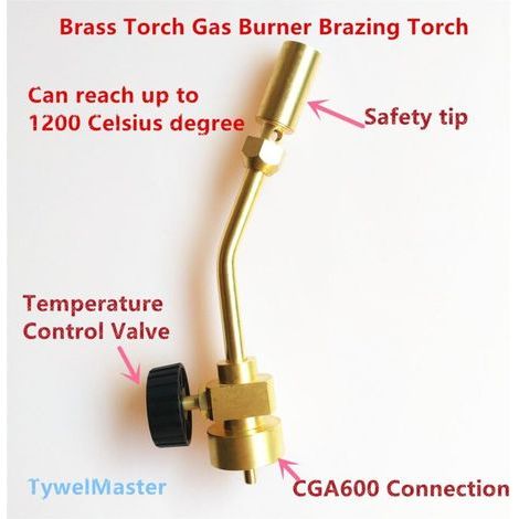 Torche de chauffage au propane MAPP pour brûleur à gaz Connexion CGA600 (1\ (1/4)