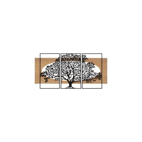 WALL PANEL TREE IRON AND WOOD SET 3 PCS CM 176X2X90 (63X2X90-50X2X90) (1/5)