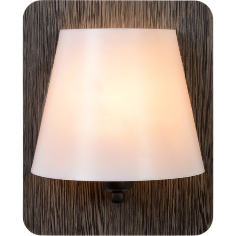 Applique murale Idaho MDF bois foncé E14 15W Lucide (1/5)