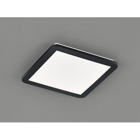 Camillus Square Deckenleuchte Led Dimmbar Schwarz IP44 30x30 cm Trio Lighting (1/5)