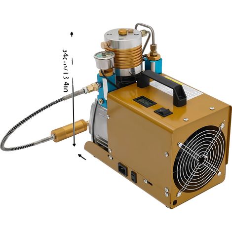 Pompe à air haute pression, puissance de 1,8 kW, pression réglable de 5 à 30 MPA, volume d'inflation maximum de 100 L/26,42 gal/min (1/5)