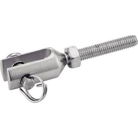 5 Embouts Filetés à Chape Usinée Pas à Gauche Petit Modèle 5 mm - Inox A4 - D-Work