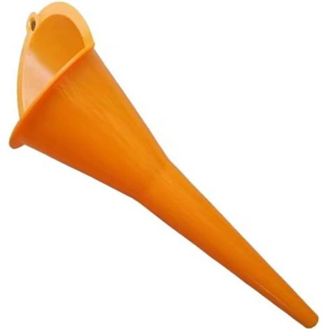 Entonnoir Huile Plastique Léger Portable Orange Design anti-éclaboussures, plastique léger, pour idéal garage, transfert propre, usage facile (1/5)