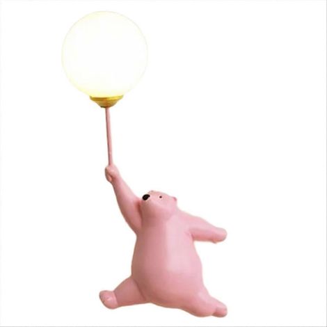LED-Wandleuchte mit Bärenmotiv, Wandlampe für Kinderzimmer mit Familienthema (1/5)
