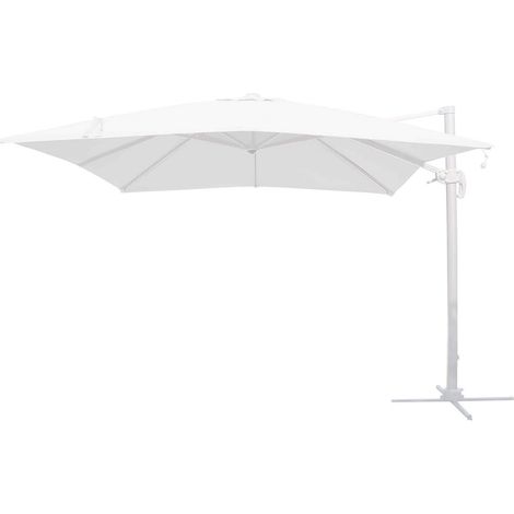 OMBRELLONE PITAGORA CON LUCE LED 3 X 4 CON STRUTTURA E TELO BIANCO (1/5)