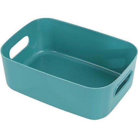 lot De 1 Botes De Rangement En Plastique, Plusieurs Couleurs Paniers De Rangement Pour Cuisine, Placard, Bureau, Salle De Bain, Jouets, Maison (1/5)