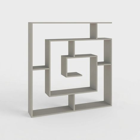 Moderne Raumteiler-Regale aus Holz, Labirent - Grau (1/5)