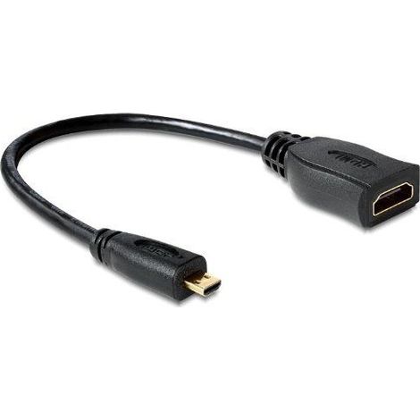 DeLOCK 65391 - 23 cm HDMI-Kabel, schwarz (1/5)