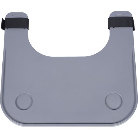 Table plateau détachable pour fauteuil roulant, épais, gris, idéal pour personnes âgées à domicile. (1/5)