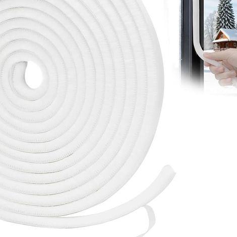 Fensterdichtung – Türdichtung mit Bürste, Eingangstürdichtung, 6 m x 9 mm x 9 mm für Kälte- und Schalldämmung (1/5)