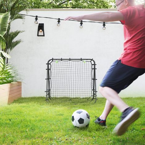 Fußball-Rebounder verstellbar, 100 x 95 x 90 cm, klappbar, Stahl, schwarz HAVRYA (1/5)