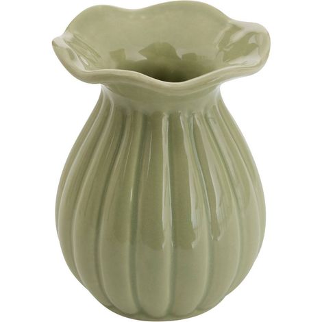 Soliflore Fleur de rose H12,2cm grès - Atmosphera créateur d'intérieur (1/5)