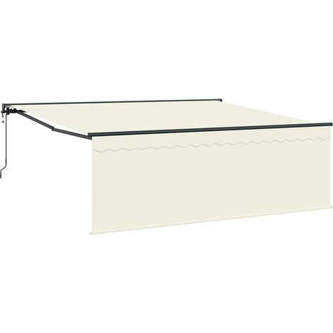 Maison Exclusive - Tenda Retrattile Crema 400 × 300 cm Poliestere e Alluminio