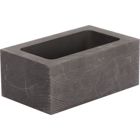 Moule à lingot en graphite professionnel, creuset rectangulaire de raffinage pour coulée d'or, argent, laiton et cuivre - Moule de fonderie haute précision. (1/5)