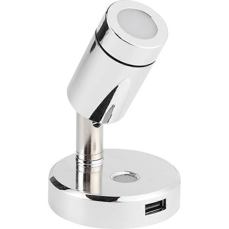 Lampe de lecture LED 12 V 160 lm 3000-3300 K pour bateaux et voitures, lampe de table tactile avec interface de chargement USB