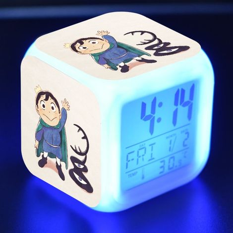 Réveil numérique royal haut de gamme pour enfants (B), lumières colorées