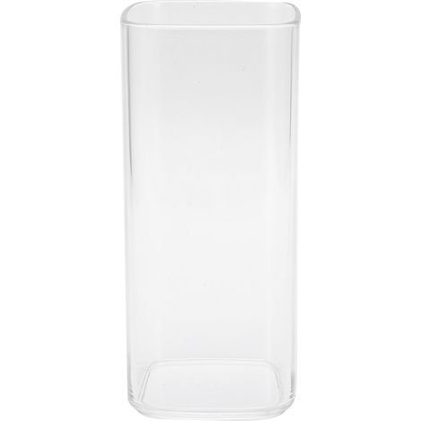 Tasse carrée de 250 ml, réutilisable et innovante, pour thé, jus et café. Accessoire de cuisine transparent. (1/5)