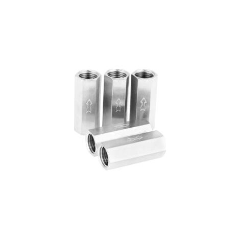 Clapet anti-retour d'air, 5 pièces en cuivre 1/4'' femelle fileté plein passage unidirectionnel clapet anti-retour de gaz compresseur dispositifs de contrôle accessoire pour air uniquement - Crezuo (1/4)