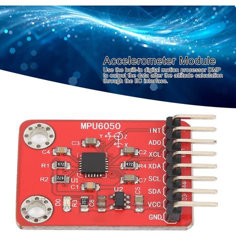 Sensore a 6 assi MPU6050 con convertitore ADR a 16 bit – giroscopio e accelerometro per progetti (1/5)