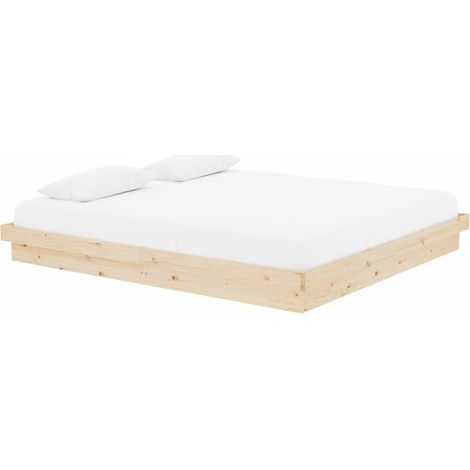 vidaXL Giroletto in Legno Massello 180x200 cm Super King (1/4)