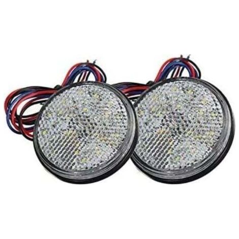VURAHOME - 2 Feux De Remorque LED 12V, XU, Ronds, Feu De Freinage/Gabarit - (1/4)