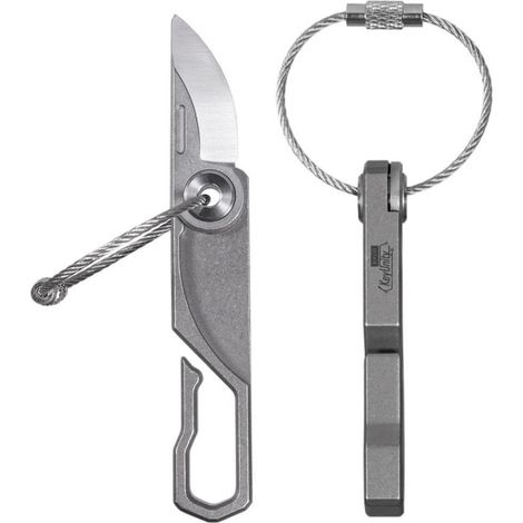 Mini Klappmesser aus Titan mit Schlüsselanhänger für EDC, Outdoor, Camping