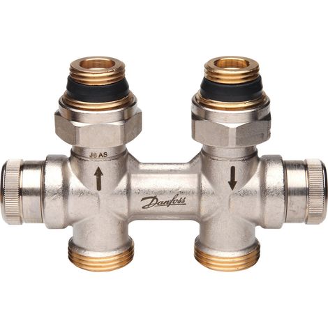 Danfoss dynamischer Hahnblock RLV-KDV für Ventil-Heizörper R 1/2", Durchgangsausführung (1/2)