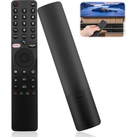 Télécommande Vocal pour Xiaomi MI Séries TV, Bluetooth Vocal Telecommande Remplacement avec Touches de Raccourc pour Xiaomi
