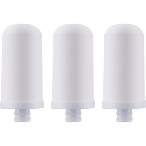 Ensemble de 3 filtres pour robinet purificateur d'eau, carafe filtrante, élimine le fluorure, le plomb et les microplastiques pour la maison JN-15 (1/5)