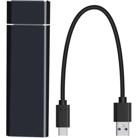 YMYNY 64GB External SSD Hard Drive - Ultra Slim, Free OTG/Type-C Adapter, for Laptop, Read Speed up to 430MB/s, Write Speed up to 370MB/s, External for Computer (1/5)