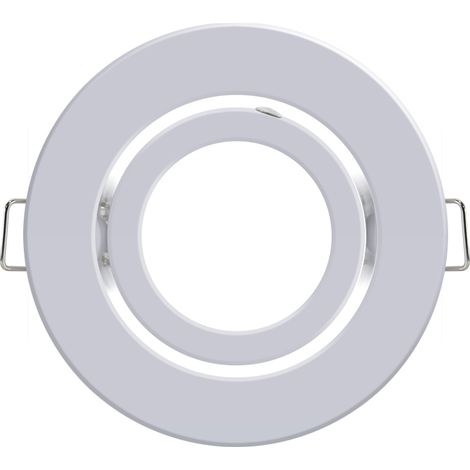 IluminaShop - Aro Basculante Redondo Blanco para GU10/MR16