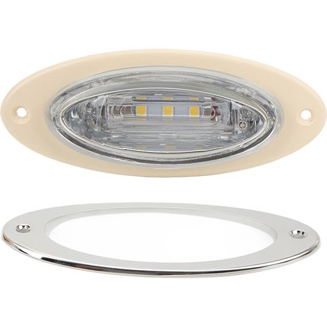 Lumière LED marine IP66 projecteur de pont étanche couvercle acier inoxydable blanc froid éclairage DC12V (1/5)