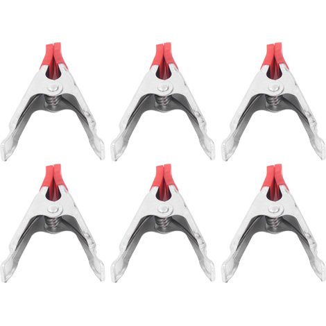 Lot de 20 Pinces à Ressort 10cm, Serre-joints Bois Industrie, Outil de Maintien Solide pour Tuyaux et Planches en Bois (1/5)