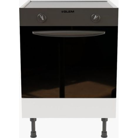 Meuble bas four - 60 cm - Blanc (1/5)