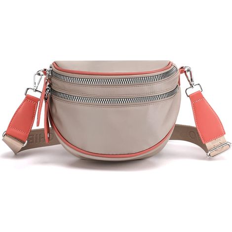 Sac à bandoulière multifonctionnel léger et imperméable quotidien (Kaki)